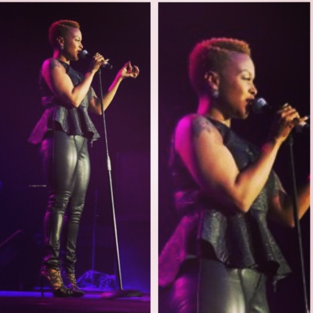 Alice and Olivia Black Leather pants